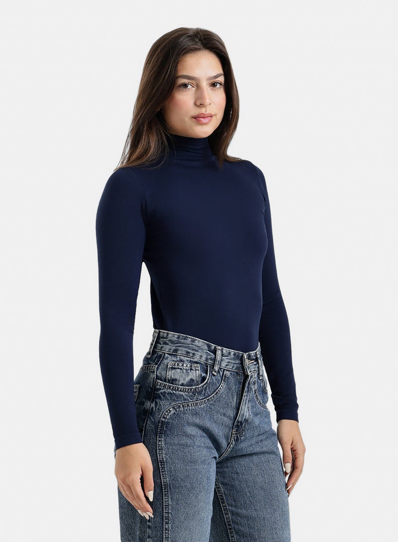 Carina Slim Fit High-Neck Top - Image 2